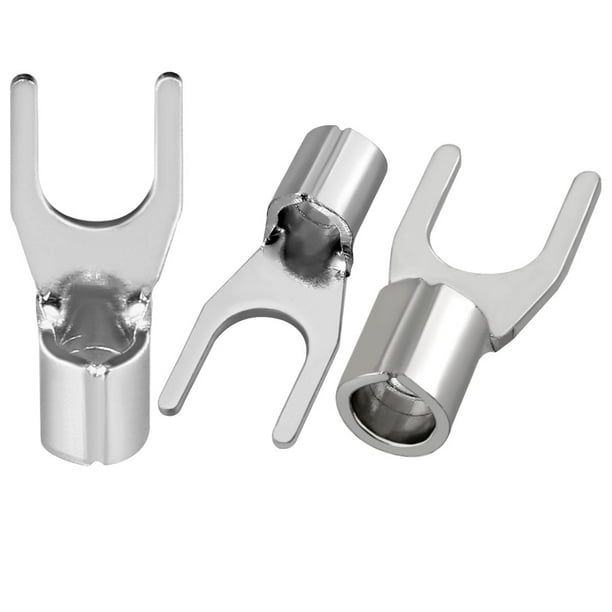8 Stud Size 50x Fork Type Copper Insulated Shovel Terminals SNB5.5-4S 12-10 Cable Size 8 Stud Size 50x Fork Type Copper Insulated Shovel Terminals SNB5.5-4S 12-10 Cable Size